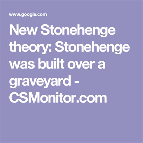 This New Stonehenge Theory Suggest That 500 Years Before The Stones