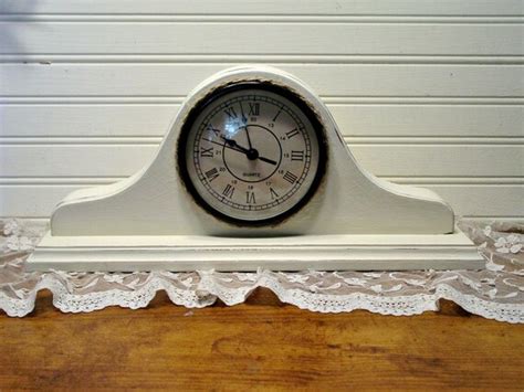 Nautical Mantle Clock Hand Painted Clock Beach Cottage