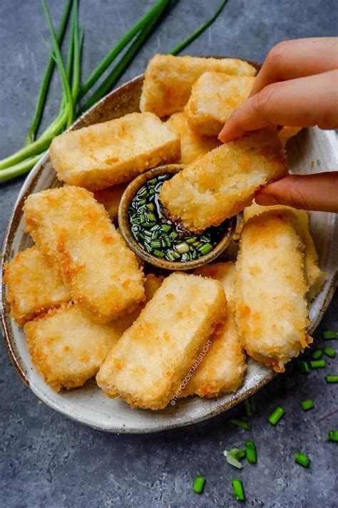 Baked Or Fried Crispy Tofu With Sweet Scallion Sauce Vegan Recipe