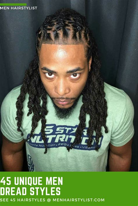 For this style to appear its best, the dreads on your crown and sides/back of your head should be approximately the same length. 45 Unique Dread Styles | Dreadlock hairstyles for men ...
