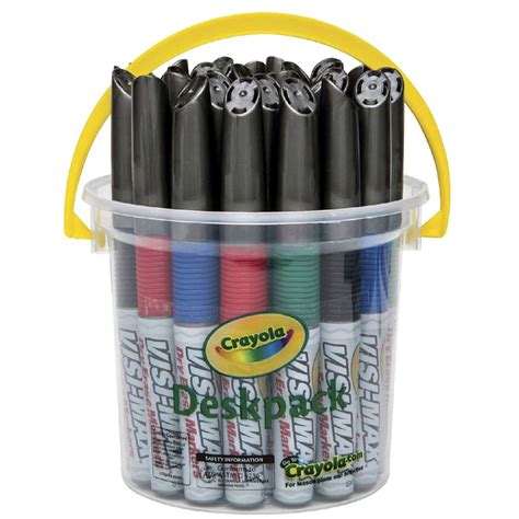 Crayola Dry Erase Markers Assorted 24 Deskpack Ebay