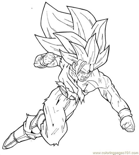 Dragon Ball Z Goku Super Saiyan 4 Coloring Pages Coloring Home