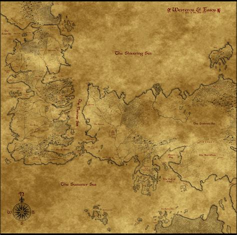 Westeros Essos Map