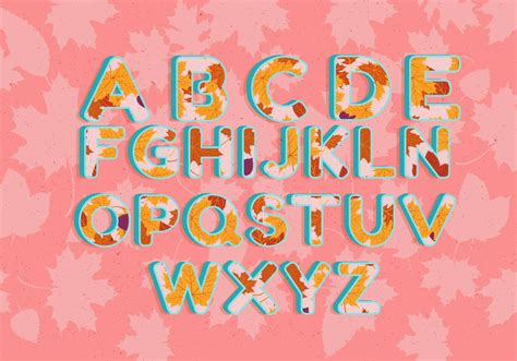 Autumn Alphabet Illustration Vector 229459 Vector Art At Vecteezy