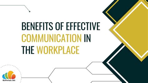 Ppt Benefits Of Effective Communication In The Workplace Powerpoint