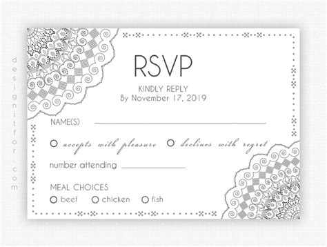Newest low to high high to low. Wedding Invitation Rsvp Card Psd : Design It For - Our Digital Designs For You