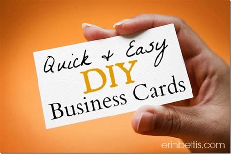 When you need business cards in a hurry, you can print them yourself in just a few minutes using a laser or inkjet printer. Erin Go Hooah: DIY Blog Design Series: How to Make ...