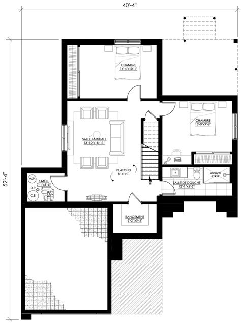 Plan De Maison Ë129 Leguë Architecture Unique House Plans Modern