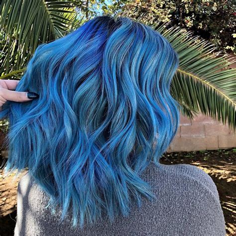 Neon Blue 🥤 Cool Hairstyles Hair Dyed Hair
