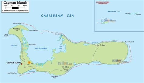 Detailed Political Map Of Cayman Islands Ezilon Maps