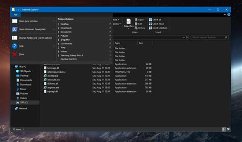 Dark Theme Windows 10 File Explorer Divinevsa