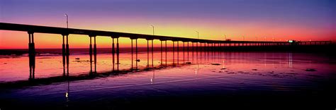 Ocean Beach Pier At Sunset San Diego Photograph By Panoramic Images