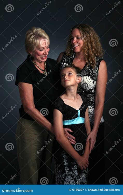 Three Generations Of Women Together Stock Image Image Of Caring Female 6186327