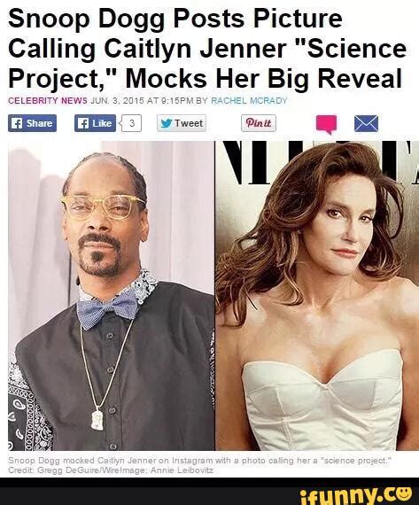 Snoop Dogg Posts Picture Calling Caitlyn Jenner Science Project Mock
