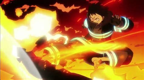 Enen No Shouboutai Shinra First Fight Scene With Fire