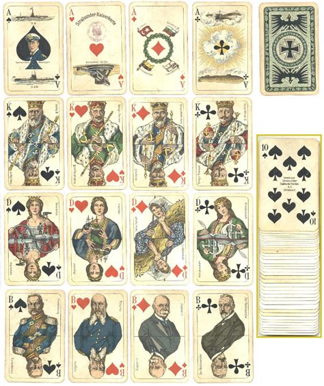Antique Playing Cards Игральные карты Художественные карты Карта