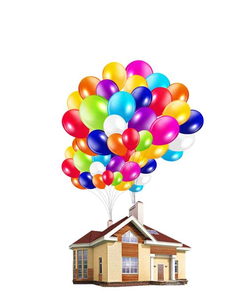 Ftestickers House Balloon Floating Sticker By Danial8986