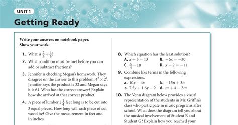 Springboard Algebra 1 Textbook Pdf Answer Key • Suggested And Clear