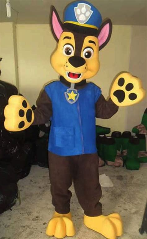 Paw Patrol Chase Mascot Costume Adult By Mascotcostumegalore