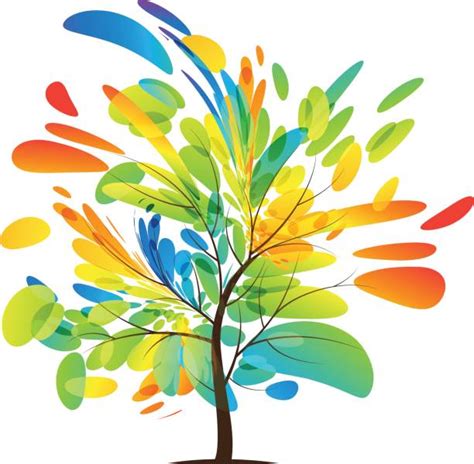 Colorful Tree Illustrations Royalty Free Vector Graphics And Clip Art