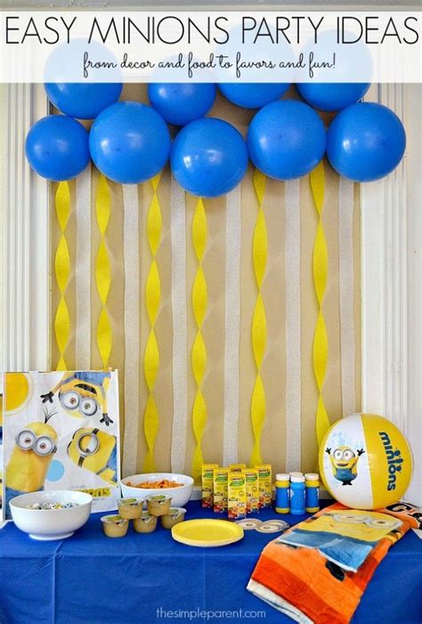 Throw A Crazy Minions Or Despicable Me Party With These Easy Minions