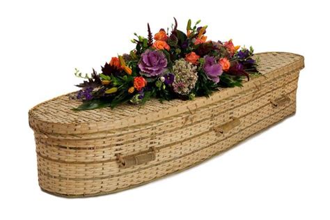 Wicker Coffin Eco Friendly Woven Design F Woodruff