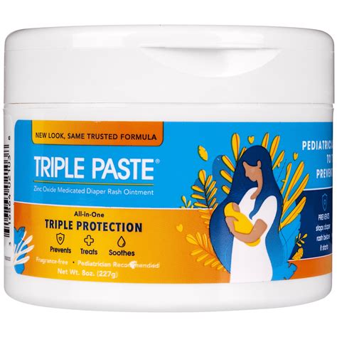Buy Triple Paste Zinc Oxide Medicated Diaper Rash Ointment 8 Oz Online