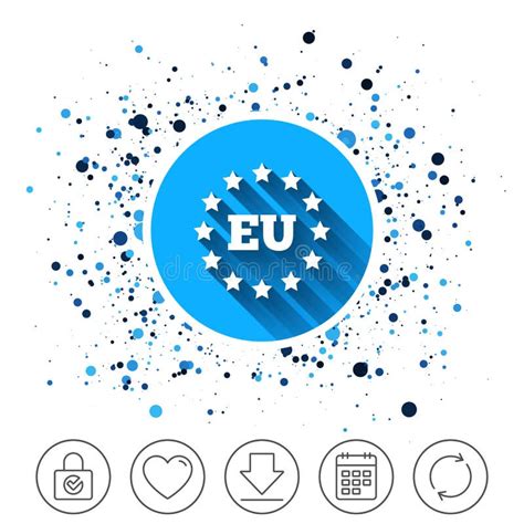 Icono De La Unión Europea La Ue Protagoniza Símbolo Ilustración Del