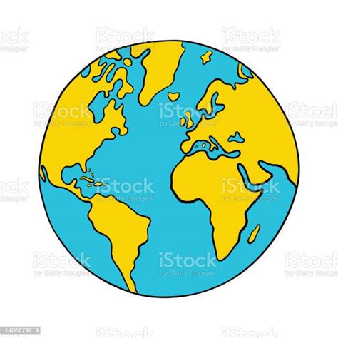 Planet Earth Cartoon Drawing Stock Illustration Download Image Now