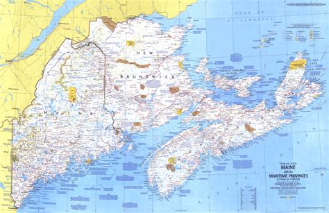 Map Of Nova Scotia And Maine Park Map