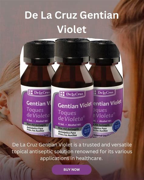Versatile Antiseptic Care With De La Cruz Gentian Violet