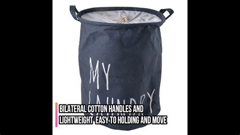 Foldable Buckets Clothes Washing Laundry Basket Youtube