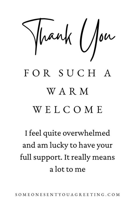 Thank You For The Warm Welcome Messages Someone Sent You A Greeting