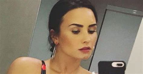 Demi Lovato Flaunts Assets In Risqué Frontless Swimsuit Daily Star