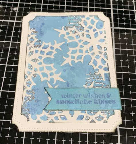A Creative Journey Winter Wishes And Snowflake Kisses Card