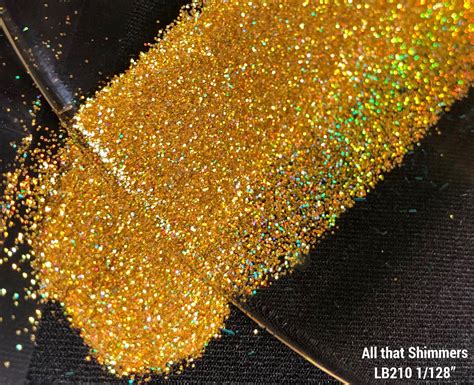 Gold Ultra Fine Holographic Glitter Solvent Resistant Etsy