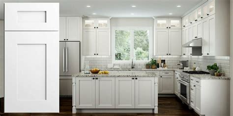 Find elegant storage solutions for any kitchen from sears. 11 x 14 Elegant White Shaker Kitchen Cabinet Door Sample ...