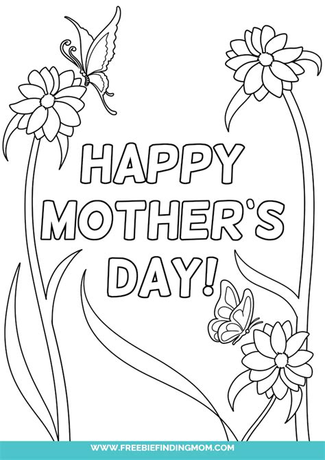 3 Happy Mothers Day Coloring Pages Freebie Finding Mom