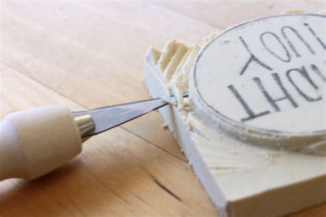 How To Make A Diy Carved Rubber Stamp Dear Handmade Life