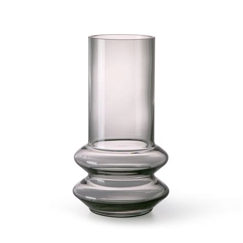 Smoked Grey Glass Vase Stems Wilder