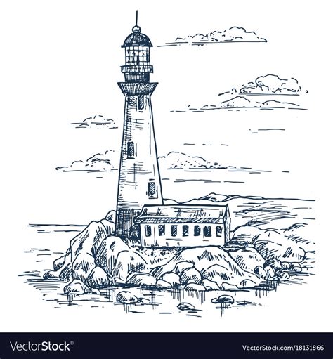 Drawings Of Lighthouse Bilscreen