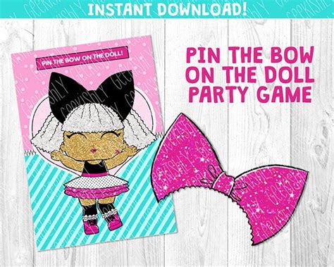 Lol Party Game Lol Doll Party Printable Instant Download