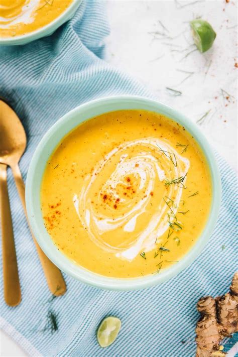 Roasted Carrot Soup Vegan Easy Sheet Pan Soup Jessica In The