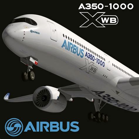 3d Model Airbus A350 1000 Xwb