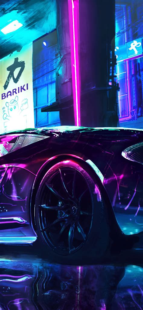 Cyberpunk 4k Wallpaper Mclaren Supercars Neon Art Cars