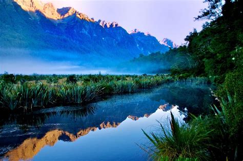 Mirror Lakes Fiordland National Parks New Zealand Mirror Lake