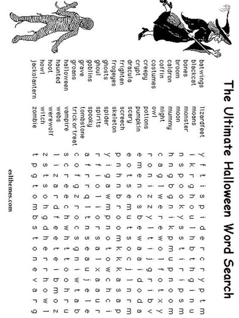 Here are 30+ hard word searches for adults made at my word search that'll provide a fun challenge. Halloween words, Halloween classroom, Halloween word search