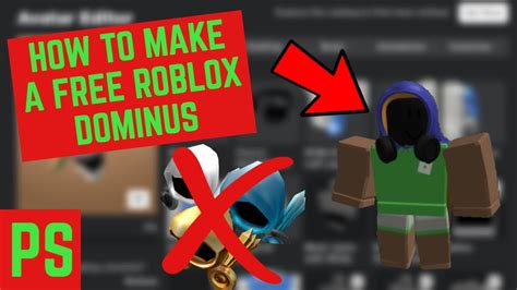 How To Make A Free Roblox Dominus 0 Robux Roblox Dominus Roblox Free
