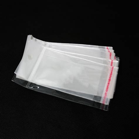 200pcs Clear Mini Small Plastic Bags For Jewelry 612cm Self Adhesive