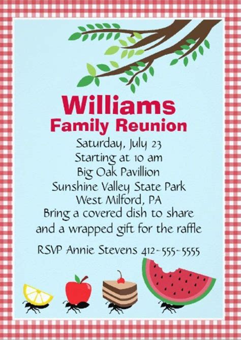 3 free family reunion flyer templates af templates. Family Reunion Invitations Templates 24 Picnic Invitation ...